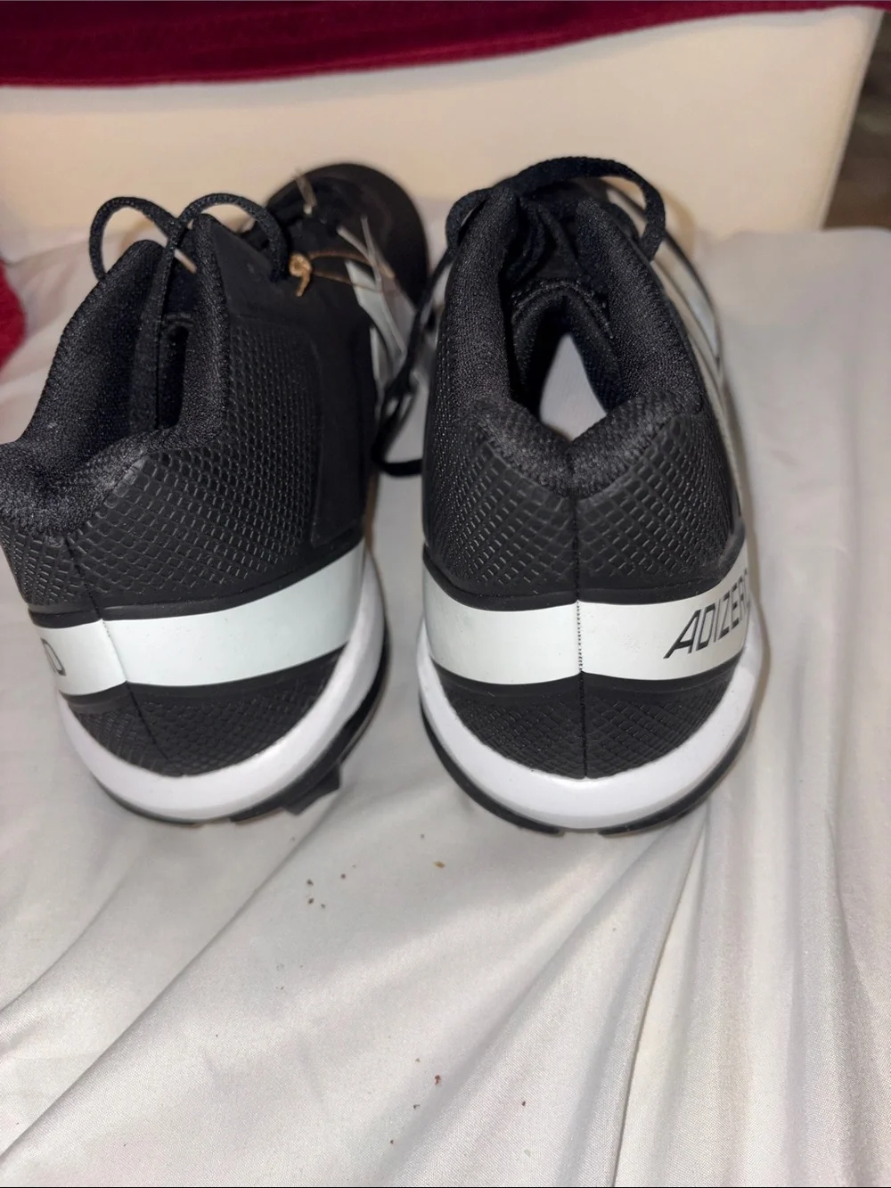 adidas Black Men's Athletic Shoes with White Stripes